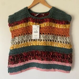 NWT Zara knit crop sweater